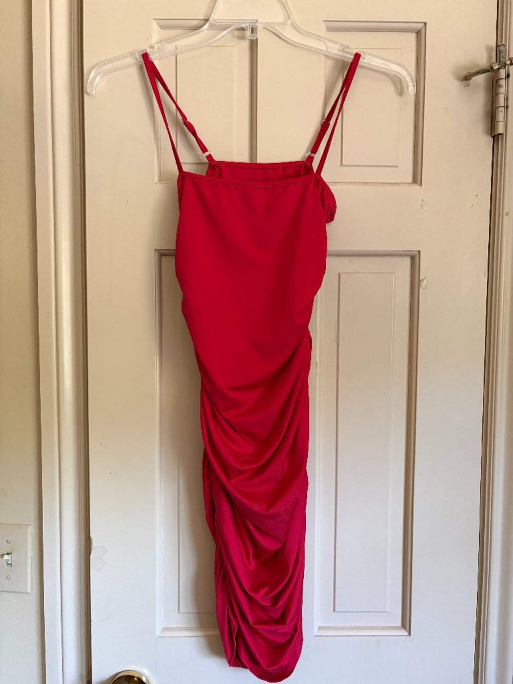Women's Red Bodycon Mini Dress